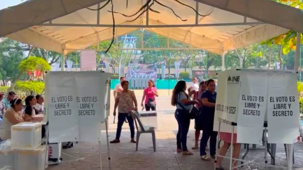 Alta participación ciudadana en casilla especial de Palenque, Chiapas, en la elección del Poder Judicial