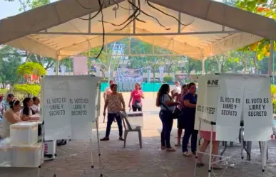 Alta participación ciudadana en casilla especial de Palenque, Chiapas, en la elección del Poder Judicial