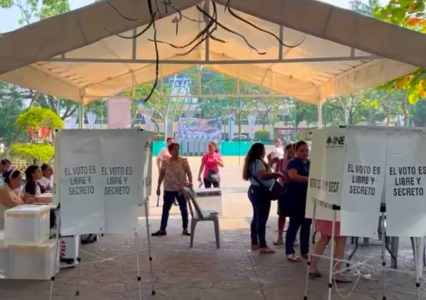Alta participación ciudadana en casilla especial de Palenque, Chiapas, en la elección del Poder Judicial
