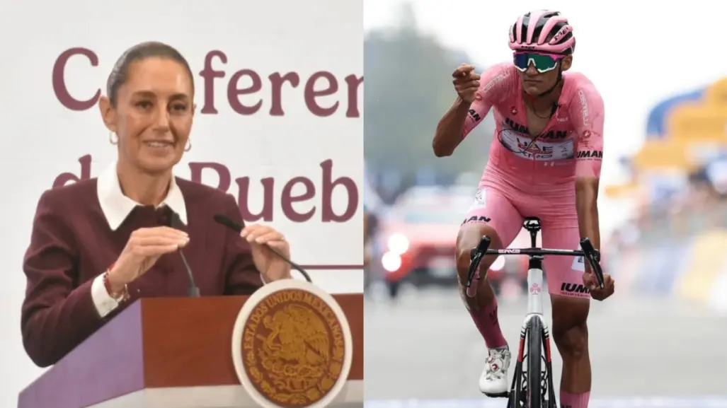 Claudia Sheinbaum felicita a Isaac del Toro por su segundo lugar en el Giro de Italia