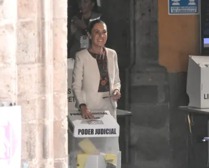 Claudia Sheinbaum vota en las primeras elecciones judiciales del país