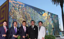 Los Tigres del Norte y el mural de Paul J. Botello: puritito arte mexicano al estilo de los grandes muralistas