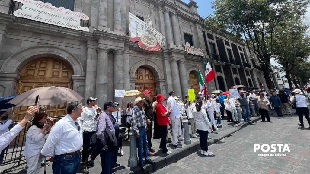 VIDEO | Elección Judicial en Edomex: ciudadanos protestan en Toluca contra el proceso