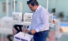 Jesús Nava emite su voto en histórica jornada de elecciones judiciales