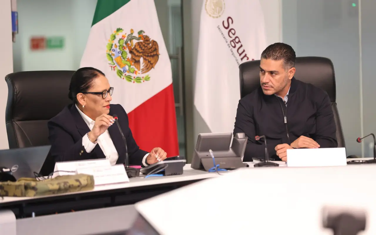 Omar García Harfuch y Rosa Icela Rodríguez. Foto: X (@OHarfuch)