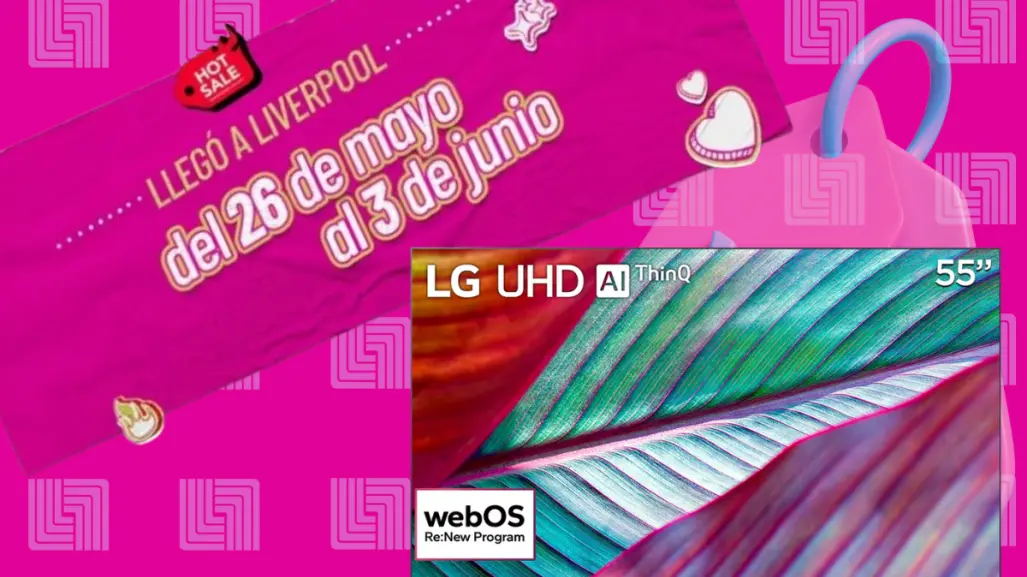 Hot Sale en Liverpool: pantalla LG con el 50% de descuento