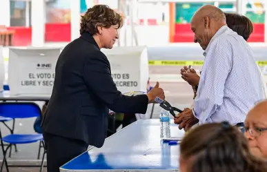 Delfina Gómez resalta que la elección judicial en Edomex se realiza en "orden y paz"