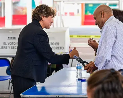 Delfina Gómez resalta que la elección judicial en Edomex se realiza en "orden y paz"