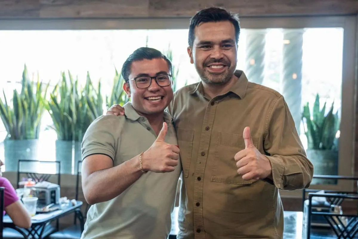 El presidente nacional de Movimiento Ciudadano, Jorge Álvarez Máynez, visitó por primera vez el municipio de Juárez y destacó los avances que ha tenido la ciudad desde que Félix Arratia asumió la alcaldía. Foto: Gobierno de Juárez