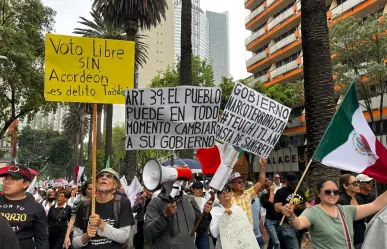 Marchan en CDMX contra Elecciones Judiciales; piden voto sin acordeón