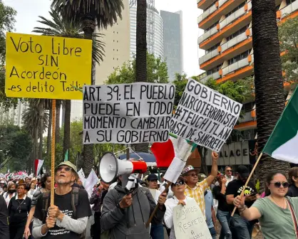 Marchan en CDMX contra Elecciones Judiciales; piden voto sin acordeón