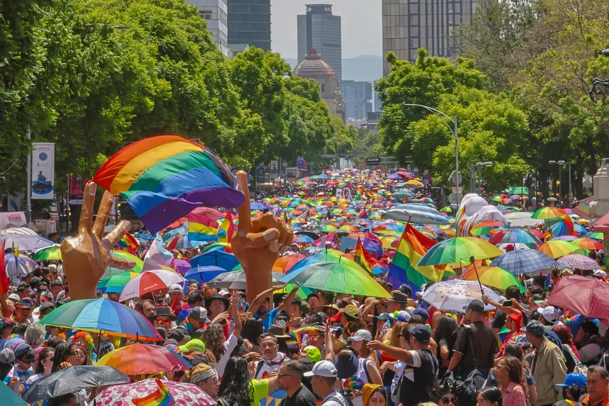 Marcha LGBTTTIQ+ en CDMX.    Foto: X (@CulturaCiudadMx)