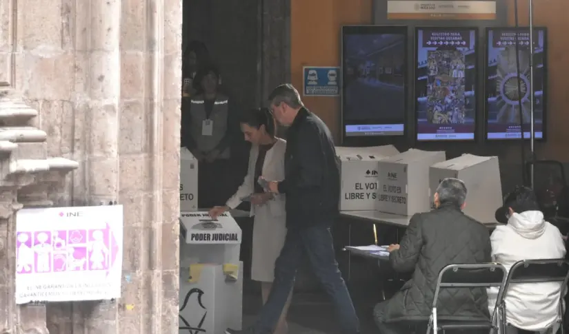 Claudia Sheinbaum y Jesús María Tarriba. Foto: Enrique Pérez Huerta