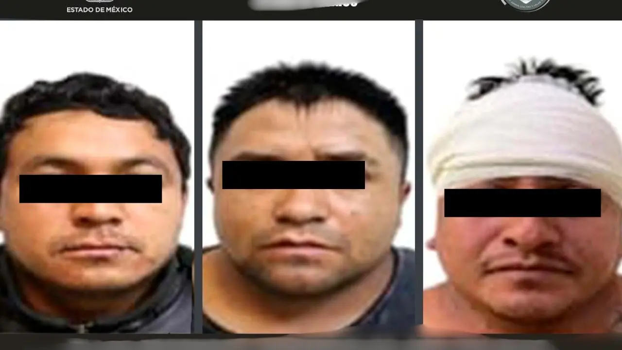 Caen tres secuestradores en Edomex: pasarán 60 años en prisión. Foto: FiscaliaEdomex
