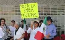 Ciudadanos protestan en Saltillo y Torreón contra elecciones del Poder judicial 2025