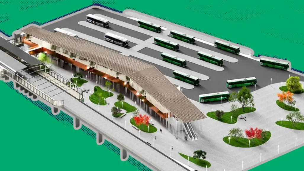 Así lucirá la nueva estación Exposición de la Línea 1 del Metro en Nuevo León