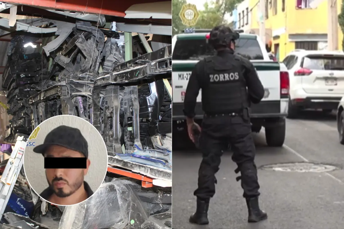 Detención del Raider. Foto: @SSC_ CDMX | Canva