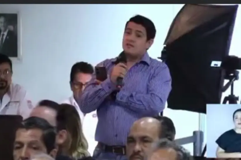 El empresario Cristian Castañeda denunció adeudos por parte de las autoridades municipales de Ciudad Madero. Foto: Victoria Jiménez