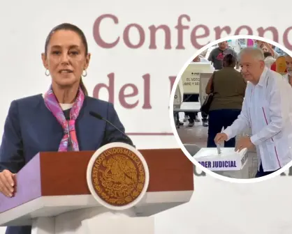 Claudia Sheinbaum reacciona a la reaparición de AMLO: "Nos dio mucho gusto verlo"