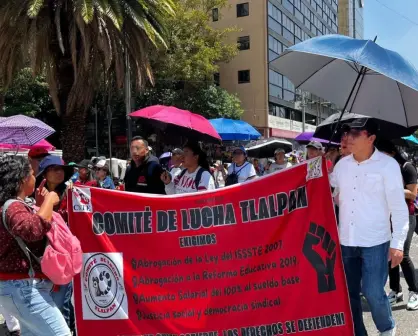 ¡Va de nuevo! CNTE mantiene plantón y realiza marchas en CDMX