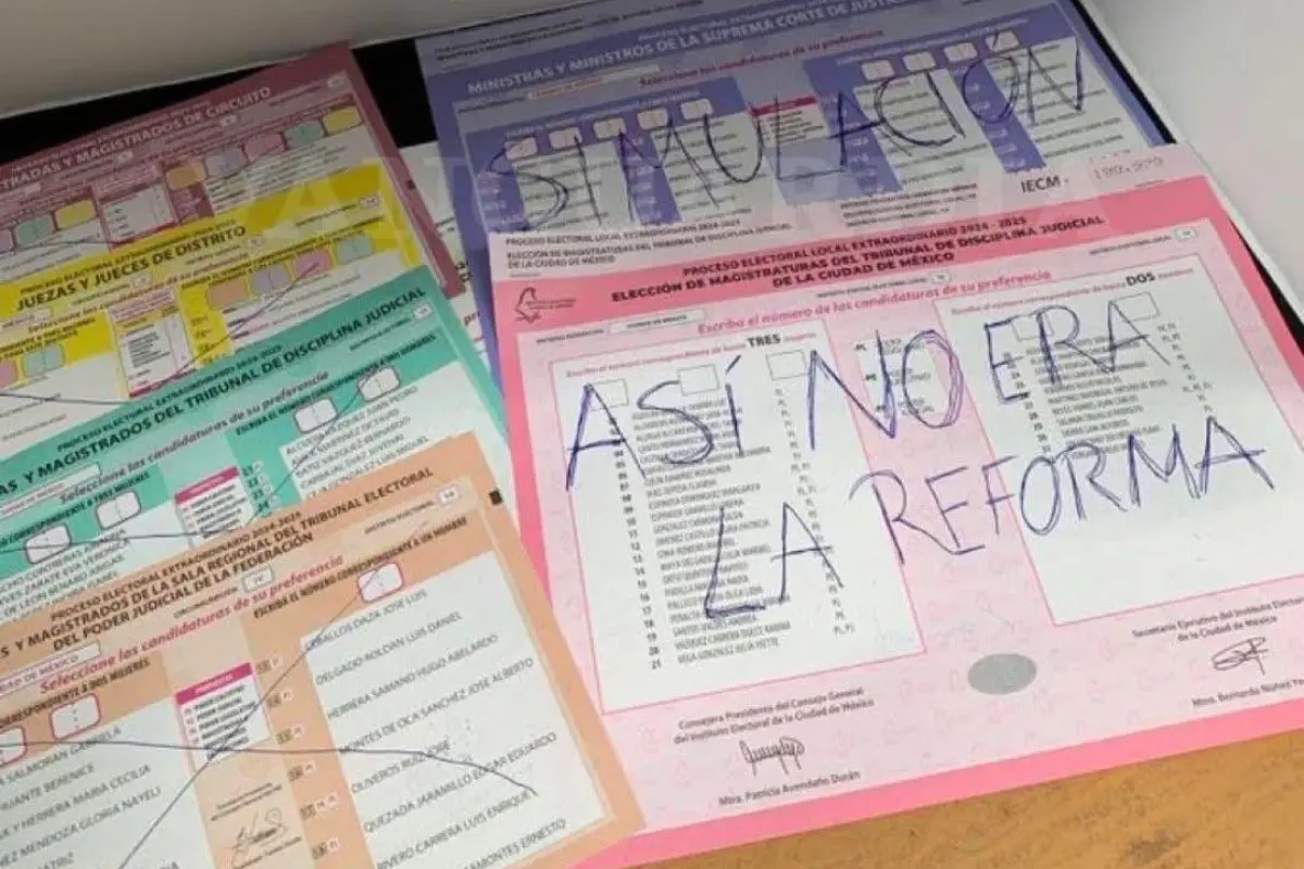 En lo que debía ser un momento histórico para la democracia mexicana, las urnas en Tamaulipas revelaron un mensaje muy distinto al que las autoridades esperaban. Foto: INE