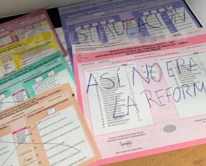 "Falta Grupo Fugitivo": Decenas de boletas rayadas en elección judicial en Tamaulipas