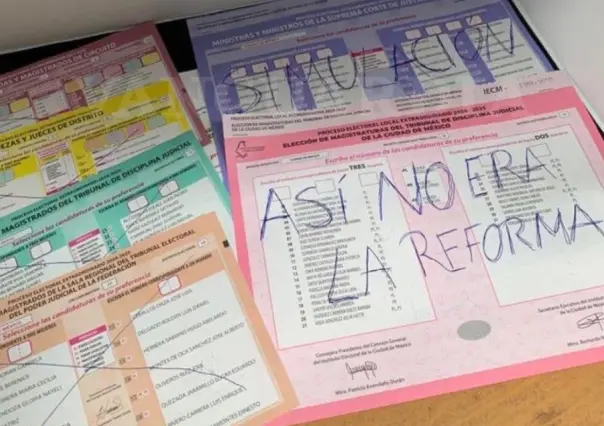 "Falta Grupo Fugitivo": Decenas de boletas rayadas en elección judicial en Tamaulipas
