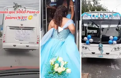 Quinceañera llega en camión urbano a su fiesta en Juárez I VIDEO