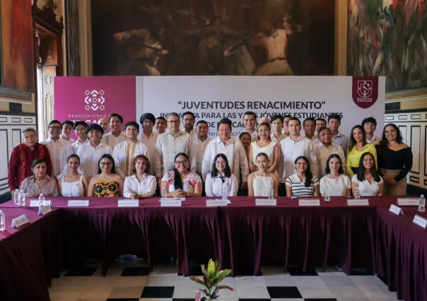 Crean beca Juventudes Renacimiento dirigida a estudiantes universitarios de Yucatán
