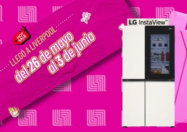 Hot Sale en Liverpool: Refrigerador LG con 20 mil pesos de descuento