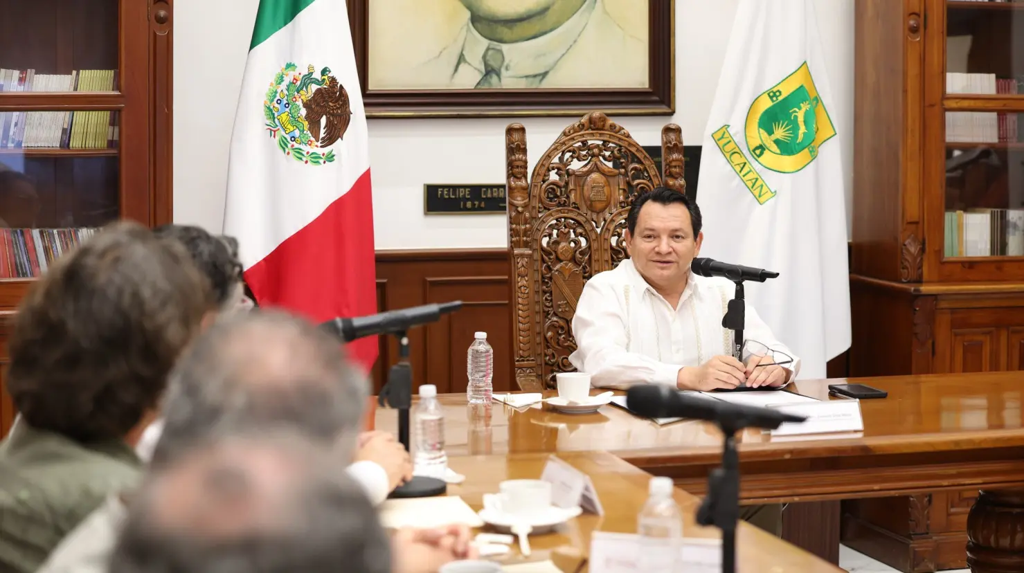 El gobernador Joaquín Díaz Mena recordó las elecciones del 2 de junio de 2024 en el que obtuvo la victoria para ocupar la silla en el Palacio de Gobierno.- Fuente Facebook Huacho Díaz Mena