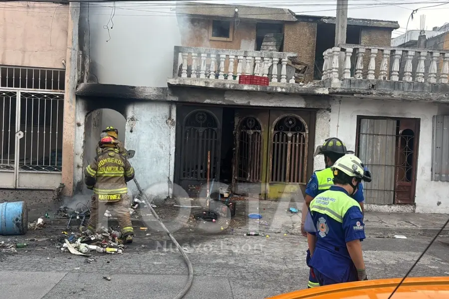 Incendio en San Nicolás de los Garza provoca movilización tras descuido en domicilio