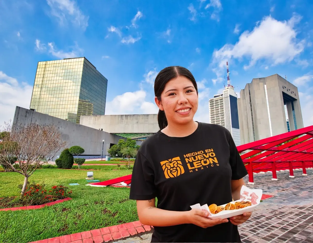 La iniciativa de la primera edición del Mercado Hecho en Nuevo León es un evento tipo convención que se hace con el objetivo de apoyar a los emprendedores del estado. Foto: Canva/Hecho en Nuevo León.