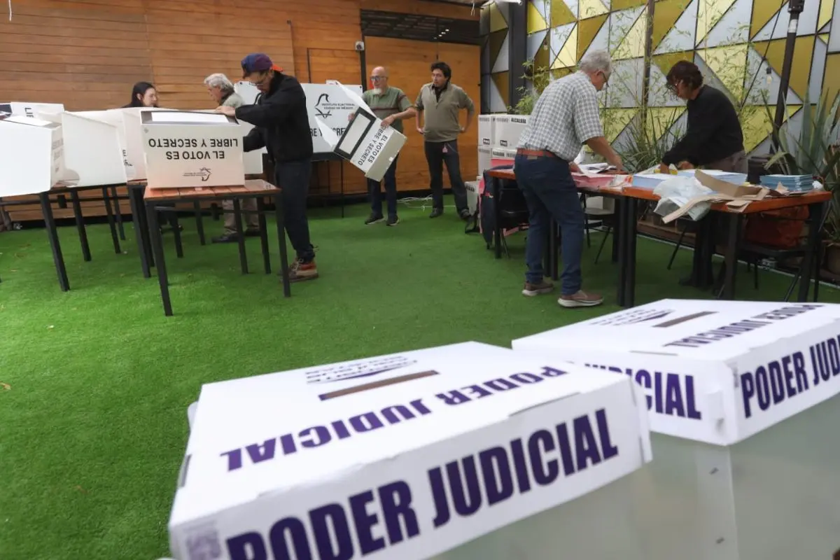 Proceso de las elecciones al Poder Judicial.       Foto: X (@iecm)