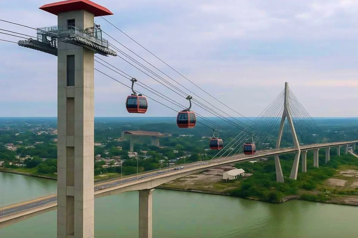 Proyecto del teleférico que unirá a Tampico con Veracruz | Foto: ayuntamiento de Tampico