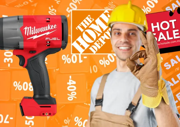 The Home Depot te regala un kit de batería Milwaukee en la compra de esta llave de impacto