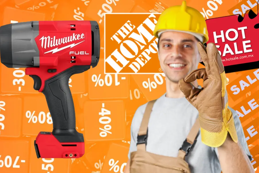 The Home Depot te regala un kit de batería Milwaukee en la compra de esta llave de impacto