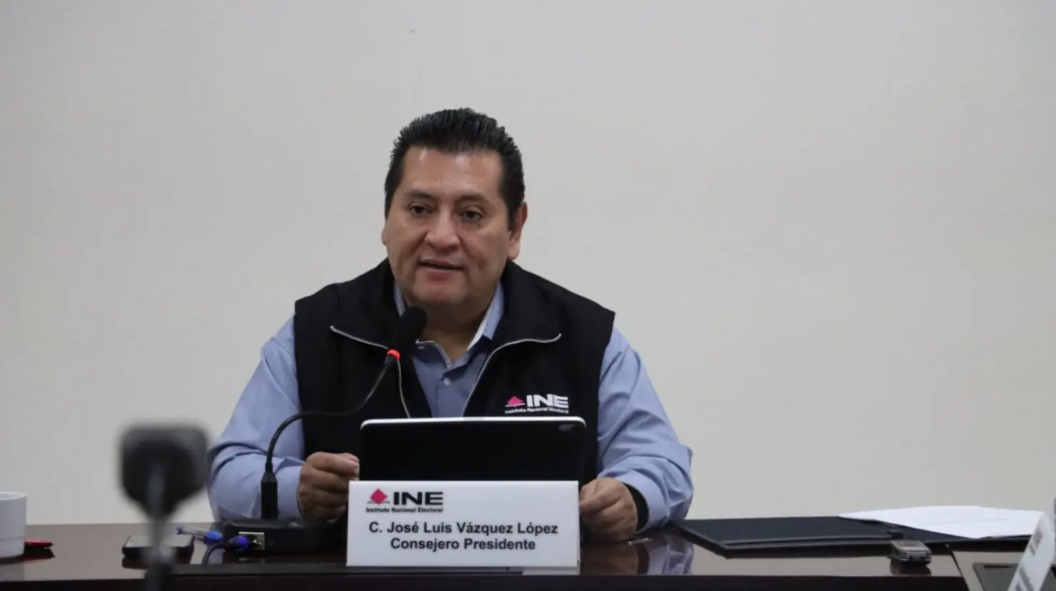 José Luis Vázquez, presidente de INE Coahuila. Foto de INE Coahuila.