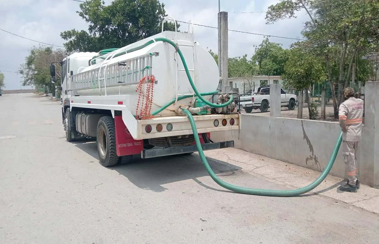 Esta es la Ruta de abastecimiento de agua por pipas – Ciudad Victoria. Foto: COMAPA
