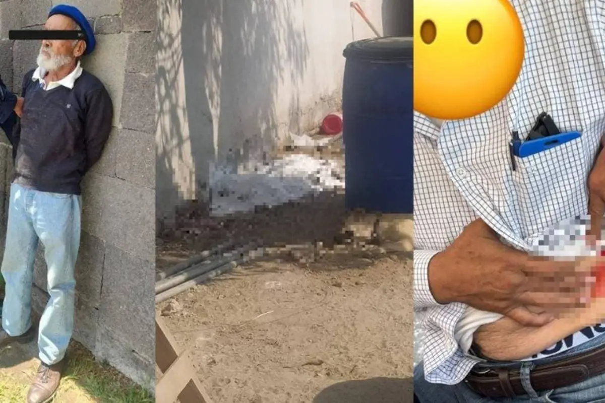 Anciano detenido tras apuñalar a un hombre Foto: Facebook Fundación Patitas Enlodadas AC
