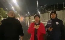 Automovilista graba el momento en que su auto queda varado por inundaciones en Iztapalapa CDMX