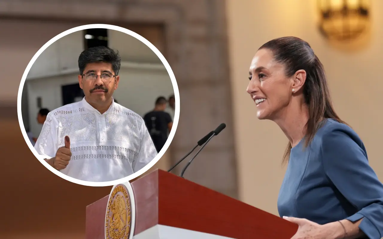 Claudia Sheinbaum y Hugo Aguilar. Foto: Gobierno de México / X (@HugoAguilarOrti)
