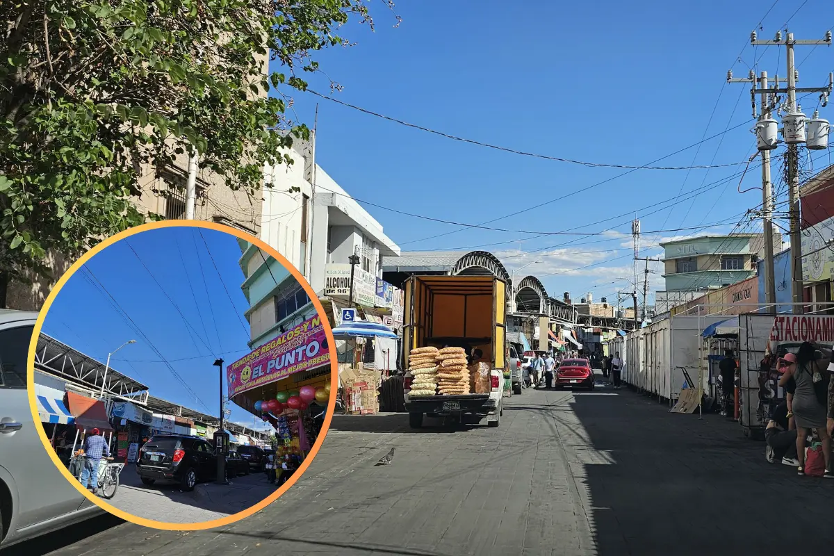 Esta zona de Durango tiene problemas debido al comercio informal. Foto: Luis Lozano.