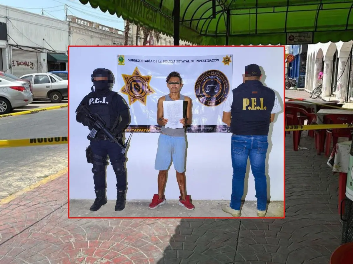 Un sujeto fue detenido la jornada del lunes tras ser denunciado por el homicidio de un pescador el pasado 29 de mayo en el centro de puerto Progreso.- Fuente SSP
