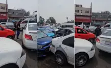 Franeleros provocan caos vial en límites de la alcaldía Gustavo A. Madero de CDMX