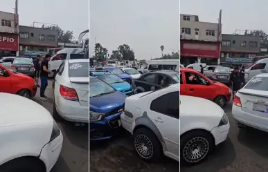Franeleros provocan caos vial en límites de la alcaldía Gustavo A. Madero de CDMX