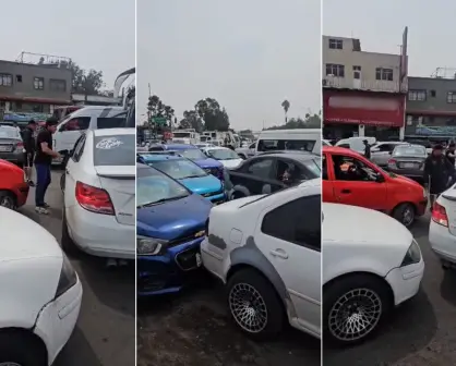 Franeleros provocan caos vial en límites de la alcaldía Gustavo A. Madero de CDMX