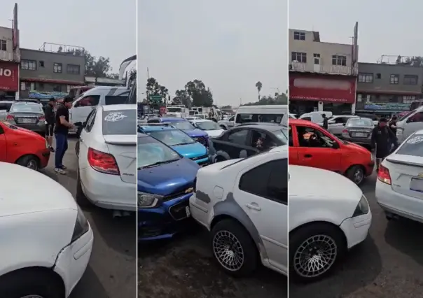 Franeleros provocan caos vial en límites de la alcaldía Gustavo A. Madero de CDMX