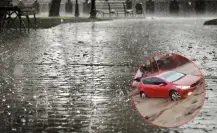 Fuertes tormentas e inundaciones azotan al país; autos son arrastrados por la corriente