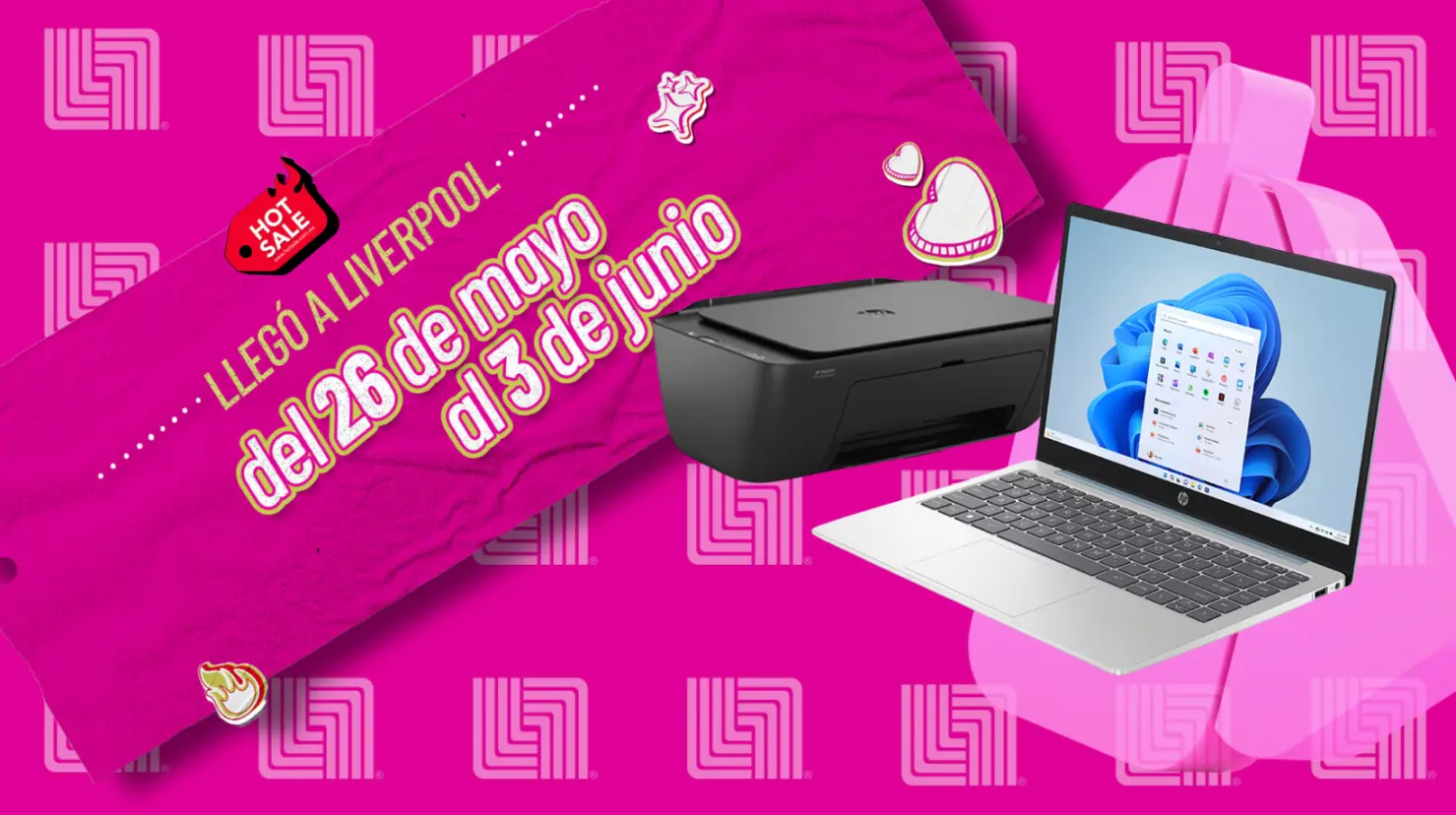 Liverpool te regala una impresora en la compra de esta laptop HP con 6 mil pesos de descuento. Foto: Canva | Liverpool.